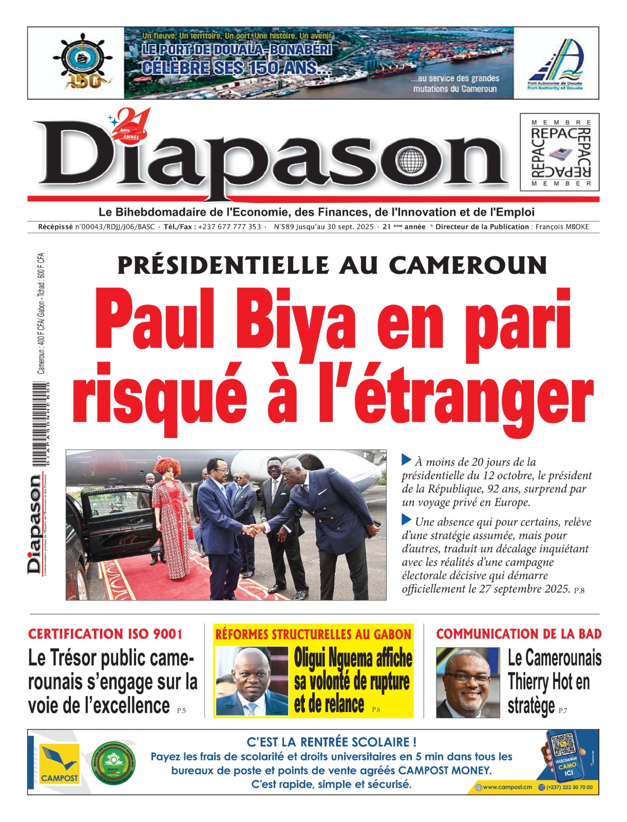 Journal Diapason numéro 589
